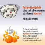 Oktober – mesec požarne varnosti: Zgodnje odkrivanje požara rešuje življenja